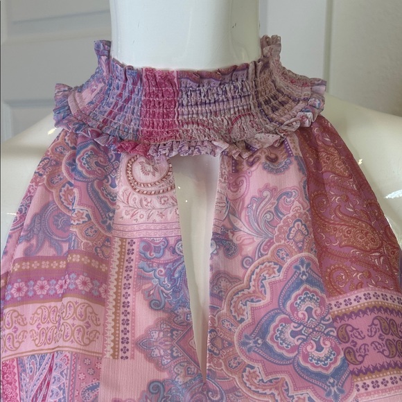 Fate Pink Purple Paisley Mini Dress - Picture 5 of 9